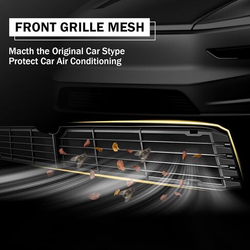 Front Grille Mesh Inserts for Tesla Model Y Juniper 2026(NOT for Standard/Performance), Lower Bumper Grill Guard, ABS Protective Mesh Cover, Prevent Debris & Rocks, Easy Snap-On Installation in Kuwait