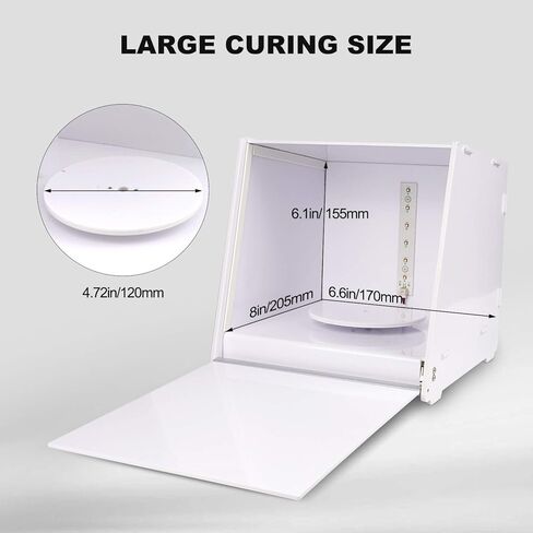 صندوق معالجة الأشعة فوق البنفسجية من الراتنج SUNLU II، طاقة 42 وات، قرص دوار قابل للإزالة، حجم أكبر، الكل في واحد، بدون تركيب، آلة معالجة ضوء الأشعة فوق البنفسجية دوارة 405 نانومتر لطابعة الراتنج ثلاثية الأبعاد. in Kuwait