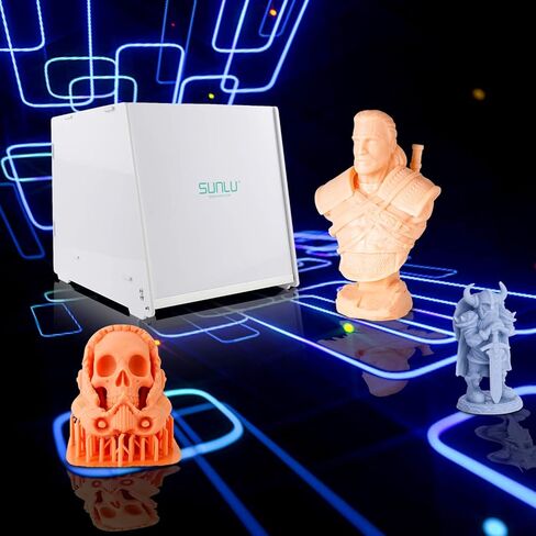 صندوق معالجة الأشعة فوق البنفسجية من الراتنج SUNLU II، طاقة 42 وات، قرص دوار قابل للإزالة، حجم أكبر، الكل في واحد، بدون تركيب، آلة معالجة ضوء الأشعة فوق البنفسجية دوارة 405 نانومتر لطابعة الراتنج ثلاثية الأبعاد. in Kuwait