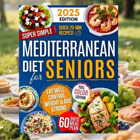 Mediterranean Diet Cookbook for Seniors: 60 Easy 20-Minute Recipes with Meal Plans and Nutritional Guidance for Healthy Aging in Saudi Arabia