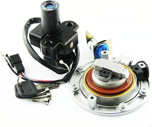 Motorcycle Ignition Key Switch Fuel Gas Cap Seat Lock Kit Compatible with VFR400 NC30 NC35 NSR250 MC18 MC21 CBR250 MC19 MC22 in Saudi Arabia