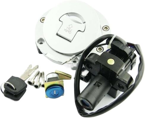 Motorcycle Ignition Key Switch Fuel Gas Cap Seat Lock Kit Compatible with VFR400 NC30 NC35 NSR250 MC18 MC21 CBR250 MC19 MC22 in Saudi Arabia