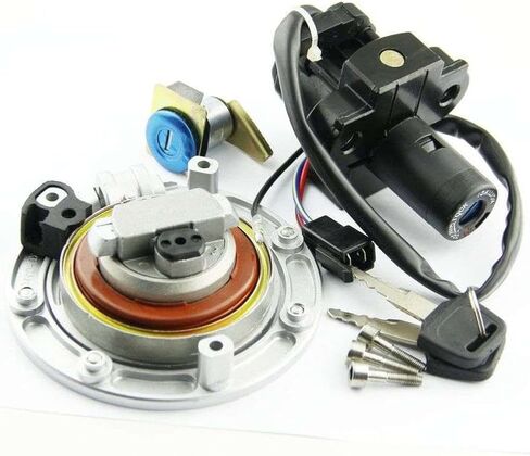 Motorcycle Ignition Key Switch Fuel Gas Cap Seat Lock Kit Compatible with VFR400 NC30 NC35 NSR250 MC18 MC21 CBR250 MC19 MC22 in Saudi Arabia