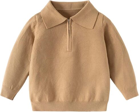 Boys Long Sleeve Polo Shirt School Uniform Shirts Collared Performance Activewear Tops with Chest Pocket 1-15 Years in Saudi Arabia