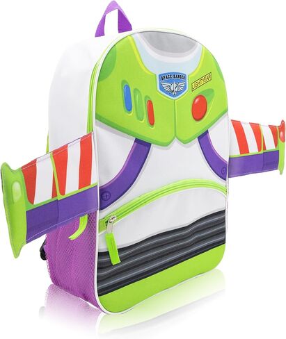Disney Pixar Buzz Lightyear Backpack for Kids | Toy Story School Bookbag with Front Pocket, Padded Straps & Wing Appliques | Lightweight Travel Backpack for Boys, Girls, or Teens | 16" | Ages 3+ in Saudi Arabia