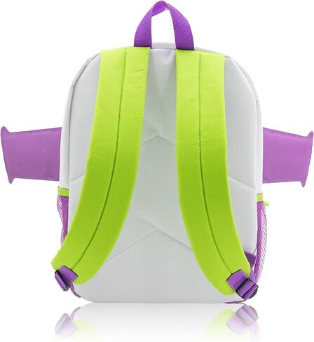Disney Pixar Buzz Lightyear Backpack for Kids | Toy Story School Bookbag with Front Pocket, Padded Straps & Wing Appliques | Lightweight Travel Backpack for Boys, Girls, or Teens | 16" | Ages 3+ in Saudi Arabia