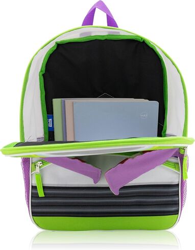 Disney Pixar Buzz Lightyear Backpack for Kids | Toy Story School Bookbag with Front Pocket, Padded Straps & Wing Appliques | Lightweight Travel Backpack for Boys, Girls, or Teens | 16" | Ages 3+ in Saudi Arabia