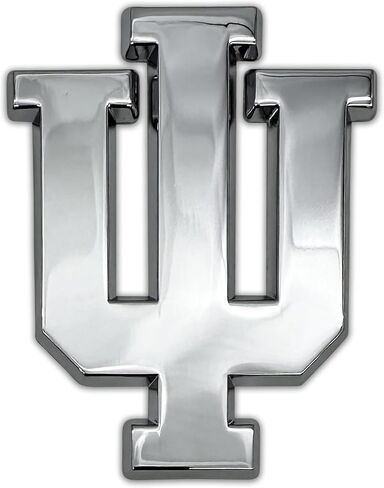 Indiana University Hoosiers "IU" Chrome Plated Premium Metal Car Truck Motorcycle NCAA College Emblem in Saudi Arabia