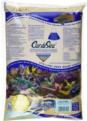 CaribSea Arag-Alive 20-Pound Special Grade Reef Sand, Bimini Pink in Kuwait