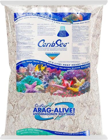 CaribSea Arag-Alive 20-Pound Special Grade Reef Sand, Bimini Pink in Kuwait