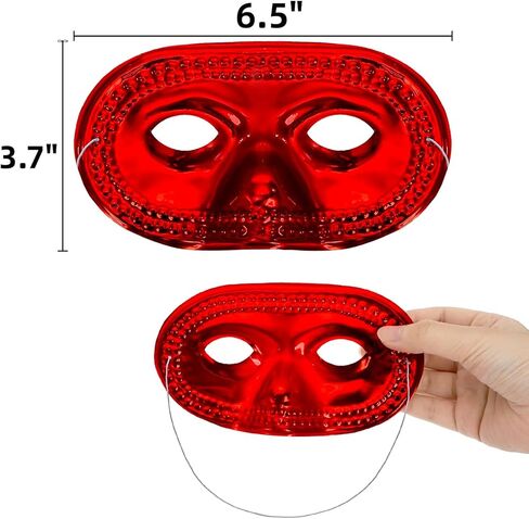 60 Pack Mardi Gras Masks, Masquerade Eye Mask in 6 Vibrant Colors, Vintage Half Party Masks with Elastic Band, Perfect for Halloween, Masquerade Balls, Carnival, Prom Costume Parties, Women Men in Saudi Arabia