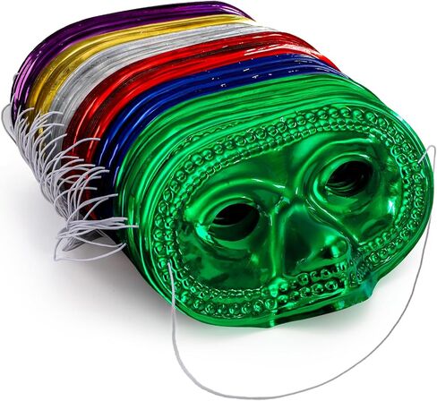 60 Pack Mardi Gras Masks, Masquerade Eye Mask in 6 Vibrant Colors, Vintage Half Party Masks with Elastic Band, Perfect for Halloween, Masquerade Balls, Carnival, Prom Costume Parties, Women Men in Saudi Arabia
