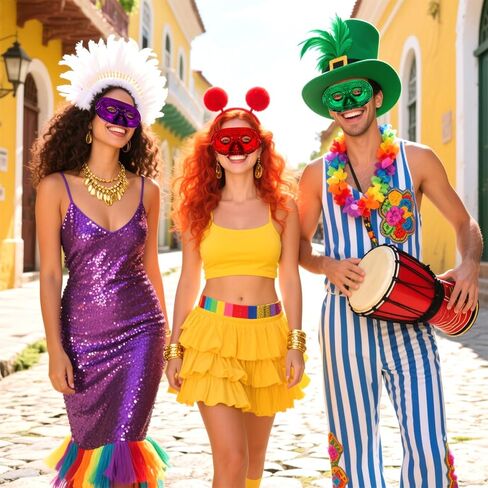 60 Pack Mardi Gras Masks, Masquerade Eye Mask in 6 Vibrant Colors, Vintage Half Party Masks with Elastic Band, Perfect for Halloween, Masquerade Balls, Carnival, Prom Costume Parties, Women Men in Saudi Arabia