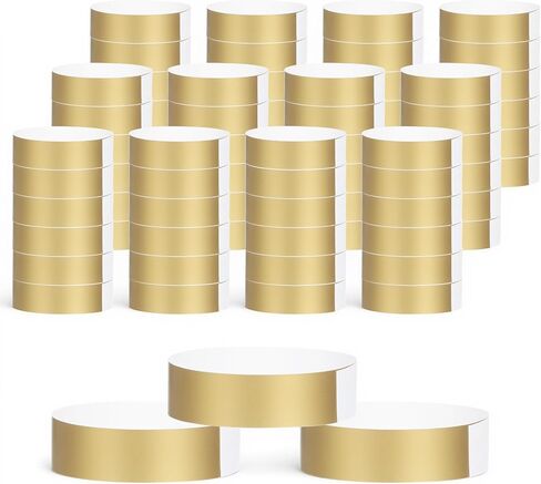 300 PCS Paper Wristbands for Events, Metallic Gold Wristbands for Events, Waterproof Party Arm Bands, Paper Bracelets Wrist Band for Clubs Concert Music Festival Admission in Saudi Arabia