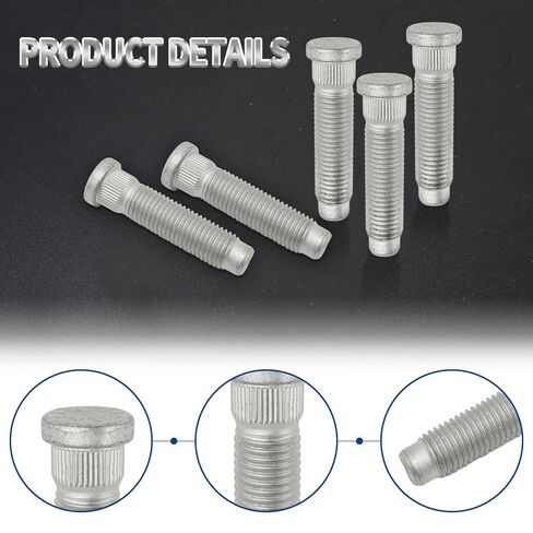 10 PCs M12-1.50 Wheel Studs, Replacement for Chevrolet Equinox Malibu Impala Monte Carlo S10 Buick GMC Envoy (Front or Rear Side) in Saudi Arabia