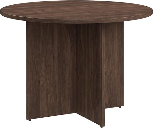 Bush Business Furniture 72-inch Office Conference Table with Wood Base, Boardroom Meeting Space for 6 Users, Modern Hickory in Kuwait