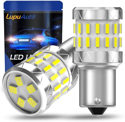 1156 لمبة إضاءة LED بيضاء، 300% أكثر سطوعًا BA15S P21W لمبات LED للنسخ الاحتياطي للأضواء العكسية وأضواء الفرامل الخلفية وأضواء إشارة الانعطاف، حزمة من 2 in Kuwait
