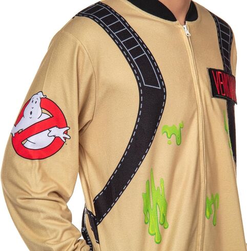 Mad Engine Ghostbusters Jumpsuit Union Suit Adult Costume One Piece Cosplay Pajama Sleepwear in Saudi Arabia