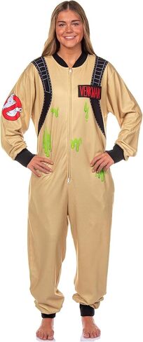 Mad Engine Ghostbusters Jumpsuit Union Suit Adult Costume One Piece Cosplay Pajama Sleepwear in Saudi Arabia