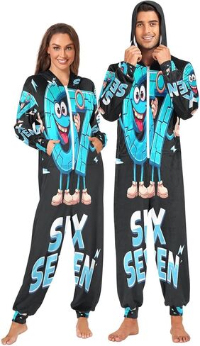 ملابس حفلات تنكرية للكبار من ALAZA، 67 Meme Gaming Six Seven Pajamas in Saudi Arabia