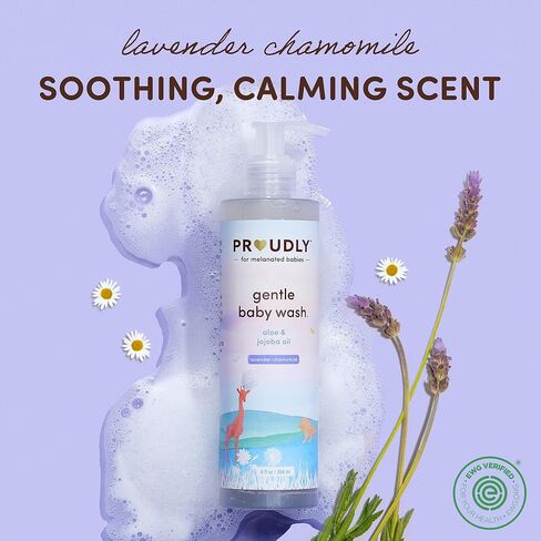 غسول استحمام وصابون حمام لطيف للأطفال - بابونج اللافندر المهدئ للأطفال الرضع الذين يعانون من الجفاف والحساسة - رغوة خفيفة، مرطب بزيت الجوجوبا والصبار - غسول جسم طبيعي للأطفال للبشرة الحساسة - 27oz in Kuwait