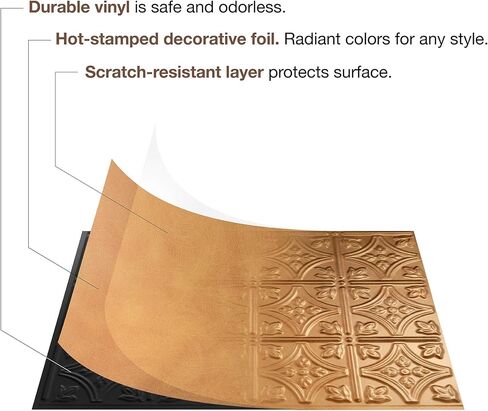 FASÄDE Vista Decorative Vinyl Backsplash 15 sq ft Kit in Gloss White in Saudi Arabia