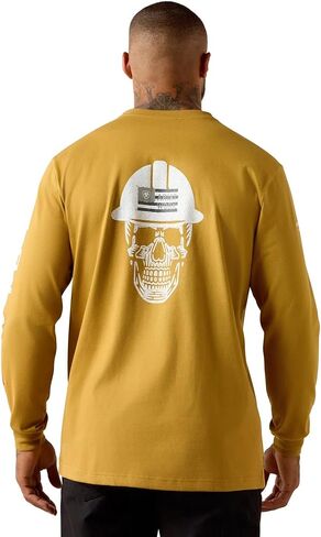 ARIAT Men's Fr Roughneck Skull Logo Long Sleeve T-Shirt in Saudi Arabia