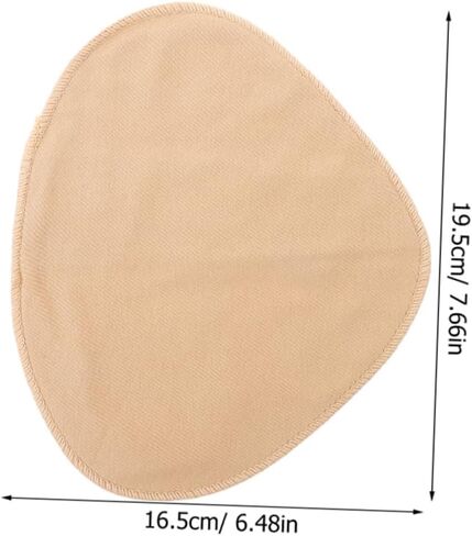 BESPORTBLE 4Pcs Protective Cover Sleeves for Breast Forms Soft Inserts Khaki Pocket for Enhanced Comfort Confidence Lightweight Portable in Saudi Arabia