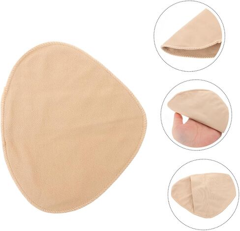 BESPORTBLE 4Pcs Protective Cover Sleeves for Breast Forms Soft Inserts Khaki Pocket for Enhanced Comfort Confidence Lightweight Portable in Saudi Arabia