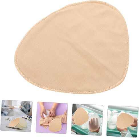 BESPORTBLE 4Pcs Protective Cover Sleeves for Breast Forms Soft Inserts Khaki Pocket for Enhanced Comfort Confidence Lightweight Portable in Saudi Arabia