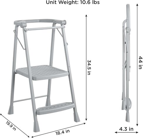 COSCO 2-Step Kitchen Stepper™ مقعد قابل للطي للكبار، قابل للطي للأطفال (الفولاذ/الراتنج) in Kuwait