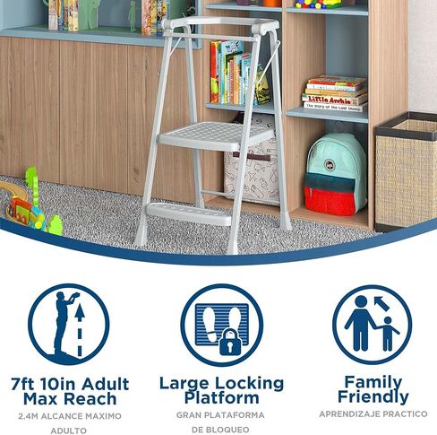 COSCO 2-Step Kitchen Stepper™ مقعد قابل للطي للكبار، قابل للطي للأطفال (الفولاذ/الراتنج) in Kuwait