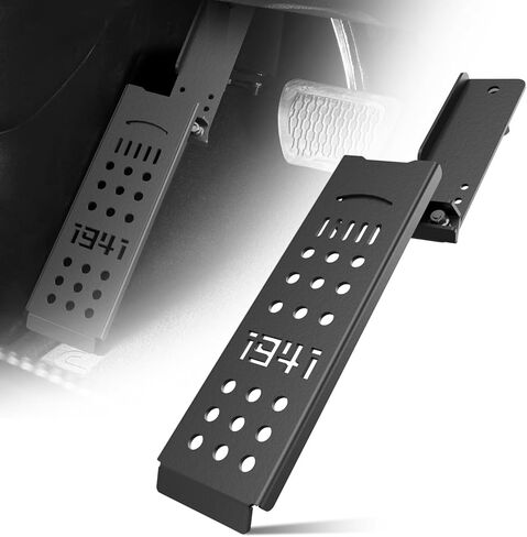 YZONA steel Driver Side Dead Pedal Left Side Foot Rest Kick Panel Compatible with 2018-2021 Jeep Wrangler JL & Gladiator JT(Not Compatible 2022 Wrangler 4Xe hybrid model) in Saudi Arabia