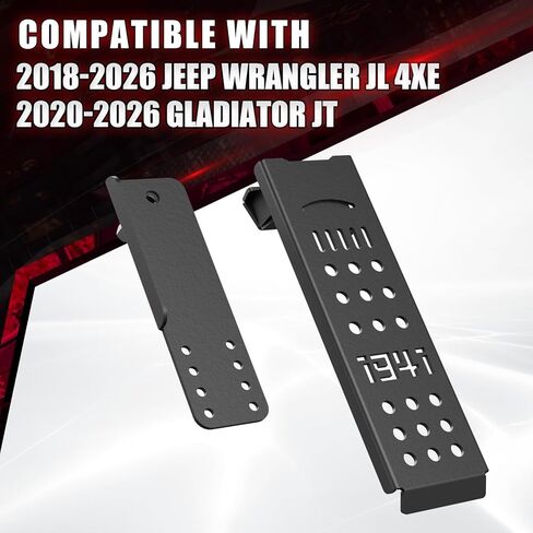 YZONA steel Driver Side Dead Pedal Left Side Foot Rest Kick Panel Compatible with 2018-2021 Jeep Wrangler JL & Gladiator JT(Not Compatible 2022 Wrangler 4Xe hybrid model) in Saudi Arabia