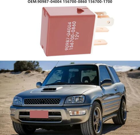 2 قطعة 5Pin مرحل 90987-04004 156700-0860 12 فولت 40A متوافق مع تويوتا سيينا متوافق مع Rav4 in Saudi Arabia