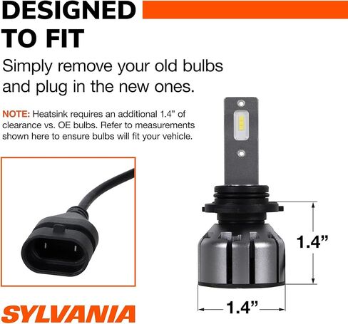 SYLVANIA 9012 LED Ultra - Fog Lights For Cars and Trucks - Headlight Bulbs for Off Road Powersports - 6000k Cool White LED Light - Maximum Lifespan - No Polarity - DIY Upgrade in Saudi Arabia