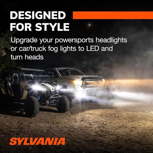 SYLVANIA 9012 LED Ultra - Fog Lights For Cars and Trucks - Headlight Bulbs for Off Road Powersports - 6000k Cool White LED Light - Maximum Lifespan - No Polarity - DIY Upgrade in Saudi Arabia