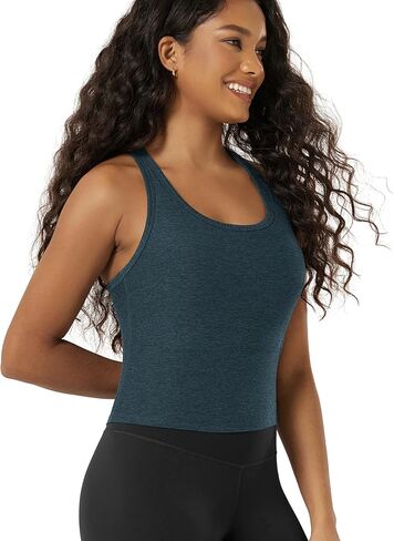 ODODOS Performance Racerback Crop Tank with Built-in Bra for Women, Ultra Soft odSTRATUM Tech, Light Support Workout Yoga Bra in Saudi Arabia