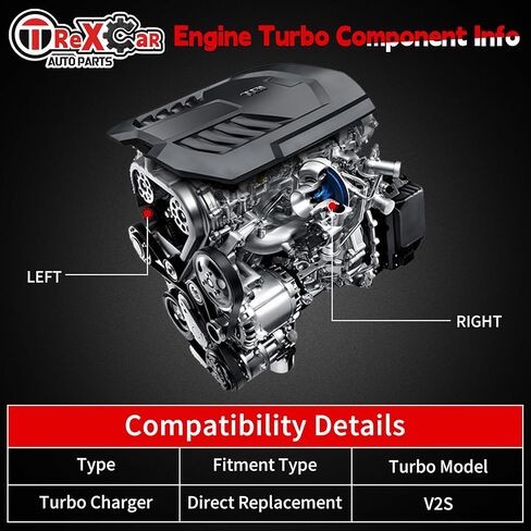 8C3Z-6K682-AARM Turbo Diesel High & Low Pressure Turbocharger for 2008-2010 Ford F250 F350 F450 F550 6.4L Powerstroke 1848300C92 179515 179523 in Kuwait