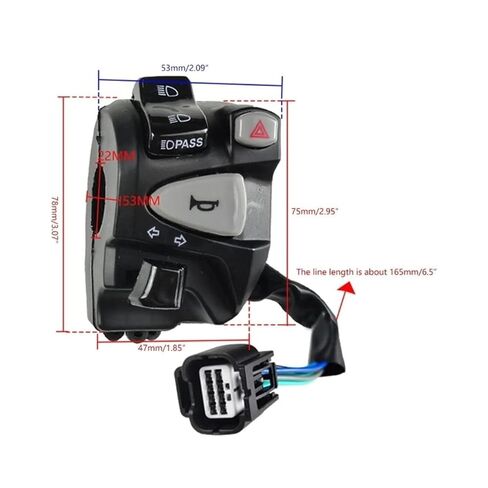 Replacement Horn Turn Switch for 150 High/Low Beam Control Button in Saudi Arabia
