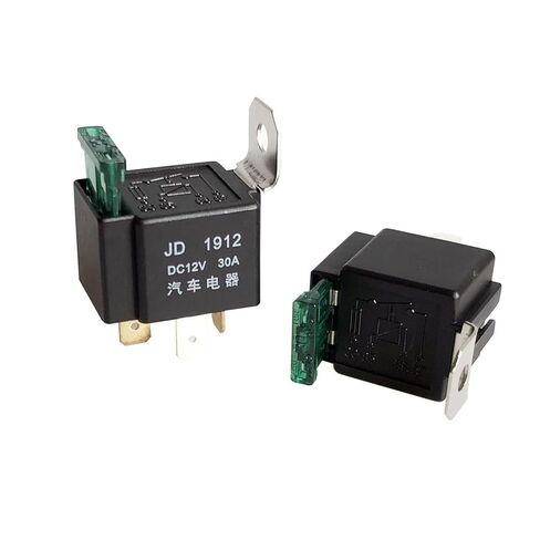 Car Relay with Fuse DC 24V 4-pin Normally Open 30A Modified Headlight Horn Anti-Theft Device in Saudi Arabia