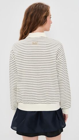 DUNST Women's Striped Collared T-Shirt in Saudi Arabia