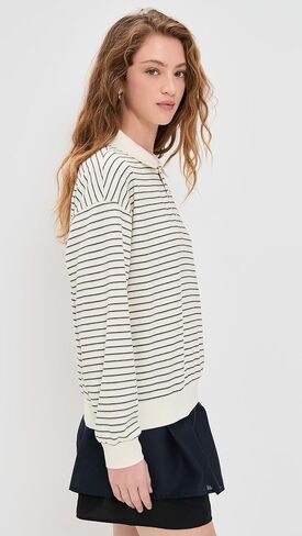 DUNST Women's Striped Collared T-Shirt in Saudi Arabia