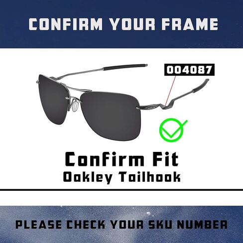 Blue Mirror Tailhook Lenses Replacement for Oakley Sunglass OO4087 Polarized in Saudi Arabia