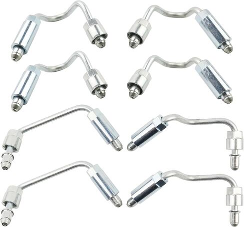 8Pcs Fuel Injector Line Set Compatible with 2004.5-2005 Chevy Express 2500 3500 Silverado 2500 3500 GMC Savana 2500 3500 Sierra 2500 3500 6.6L LLY Duramax Diesel 97378825 97378826 97378827 97378828 in Saudi Arabia