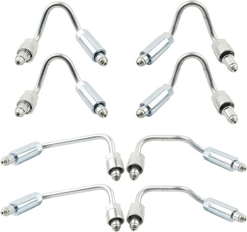 8Pcs Fuel Injector Line Set Compatible with 2004.5-2005 Chevy Express 2500 3500 Silverado 2500 3500 GMC Savana 2500 3500 Sierra 2500 3500 6.6L LLY Duramax Diesel 97378825 97378826 97378827 97378828 in Saudi Arabia