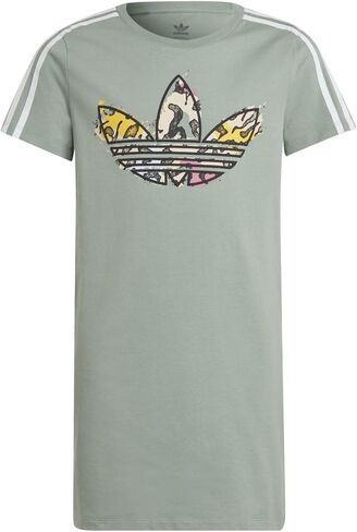فستان تي شيرت مطبوع عليه شكل حيوان من adidas Originals للفتيات (الأطفال الصغار/الأطفال الكبار) in Saudi Arabia