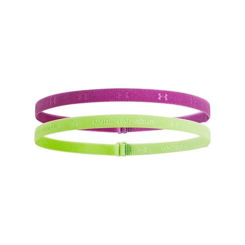 عصابات رأس صغيرة قابلة للتعديل للسيدات من Under Armour، (743) أصفر ليموني / / بيوتر، مقاس واحد يناسب الجميع in Saudi Arabia