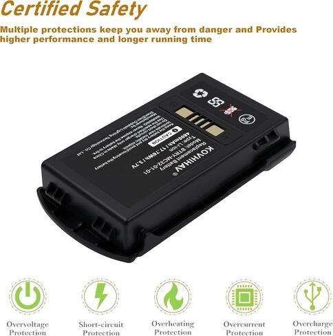 بطارية الماسح الضوئي من سلسلة MC3300 MC3200 متوافقة مع BTRY-MC32-01-01 BTRY-MC32-52MA-01 BTRY-MC33-52MA-01 82-000012-01 10 عبوات in Saudi Arabia