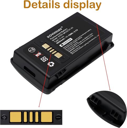 بطارية الماسح الضوئي من سلسلة MC3300 MC3200 متوافقة مع BTRY-MC32-01-01 BTRY-MC32-52MA-01 BTRY-MC33-52MA-01 82-000012-01 10 عبوات in Saudi Arabia